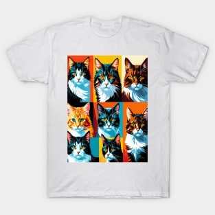 Pop Art Cat Portraits T-Shirt